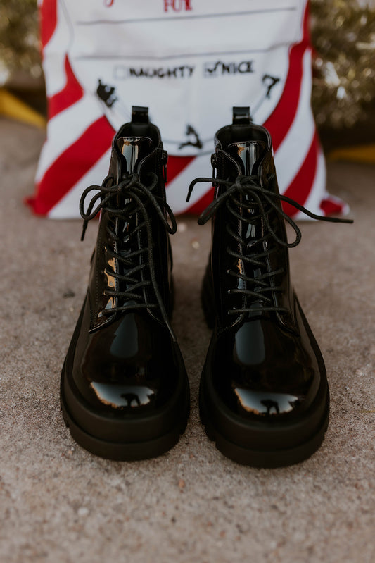 Vedder Patent Combat Boot- Dirty Laundry