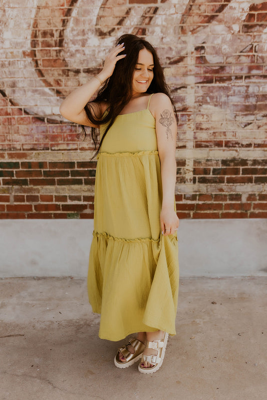 Side Of Lime Maxi Dress