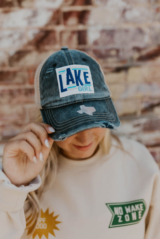 Lake Girl Hat- Denim Blue