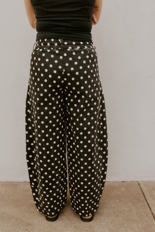 Ronnie Polka Dot Barrel Pants