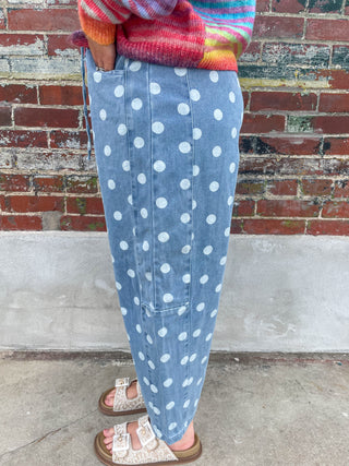 Downtown Dot Denim Pants