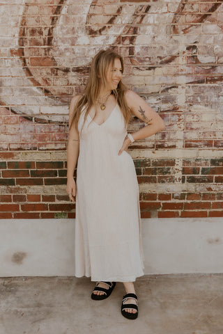 Better In Stripes Linen Dress