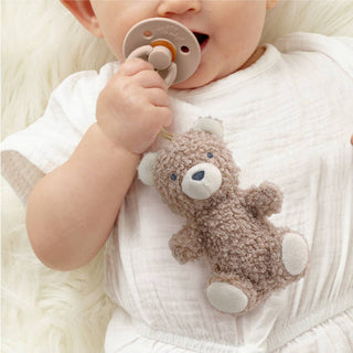Bitzy Pal Natural Rubber Pacifier & Plush- Bear