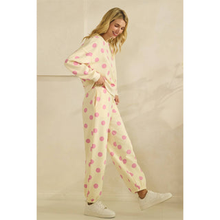 Just A Girl Polka Dot Sweatpants