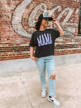 Pop Of Purple Mama Graphic Tee