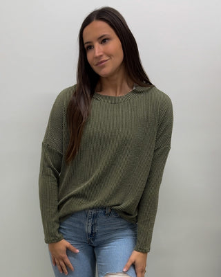 Urban Rib Basic Top- Olive