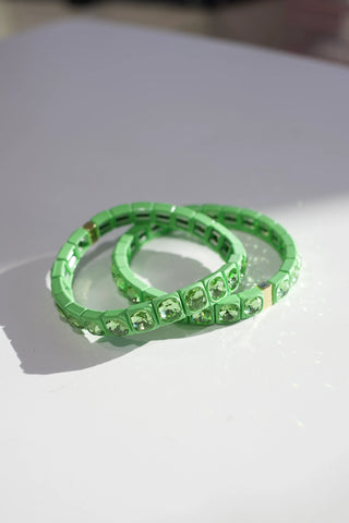 Stella Gemstone Bracelet- Green