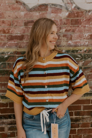 Canyon Colors Striped Sweater