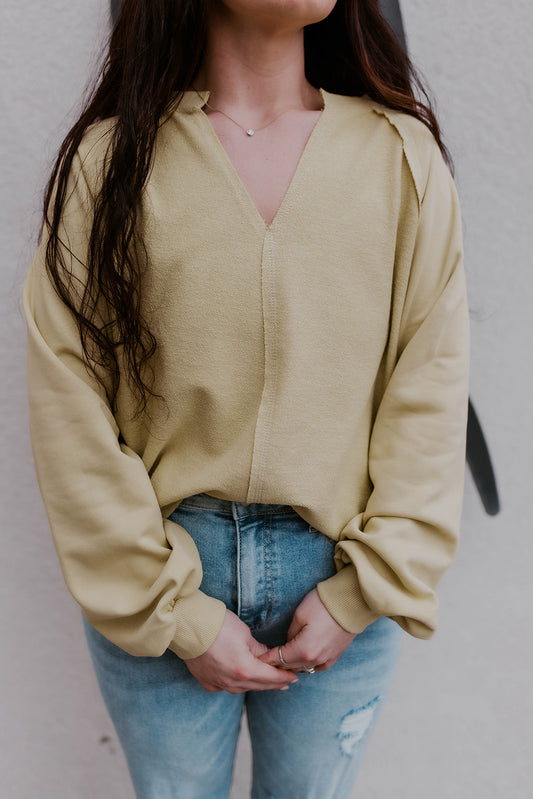 Citron Relaxed Knit Top