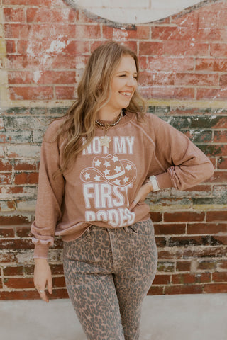 Not My First Rodeo Oversized Sweatshirt