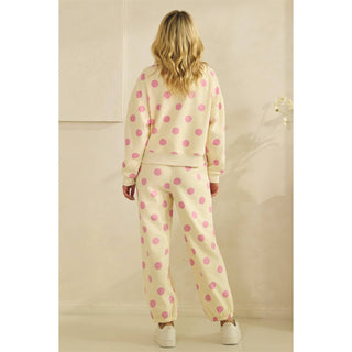 Just A Girl Polka Dot Sweatshirt