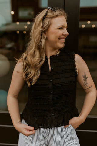 Midnight Muse Top- Black