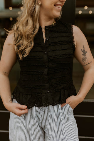Midnight Muse Top- Black