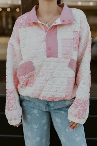 Been Dreaming Quarter Zip- Pink (RESTOCK COMING)