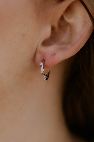 Chase Mini Hoop- Silver