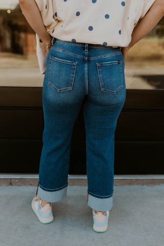 Nellie High Rise Straight Leg Jeans- J21 Risen