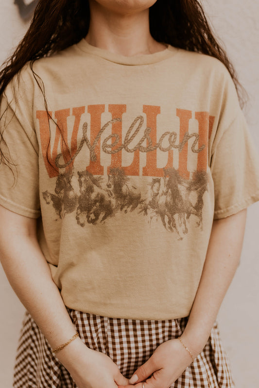 Willie Nelson Thrifted Graphic Tee