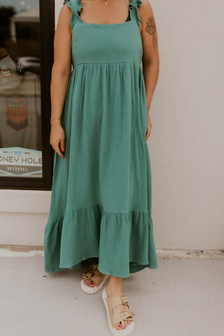 Seafoam Green Midi Dress