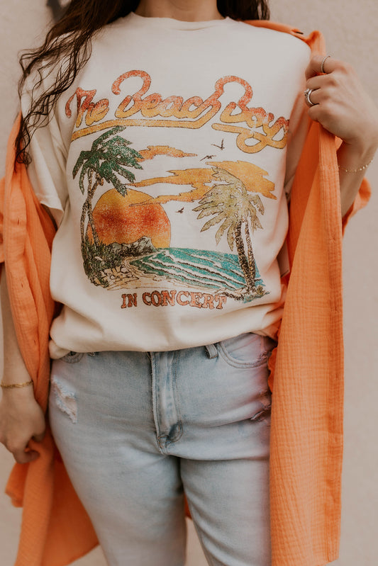 Beach Boys In Concert Thrifted Graphic Tee