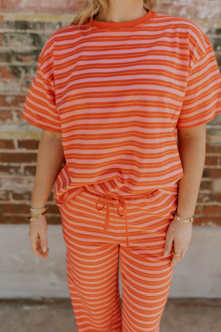 Rosy Rebel Striped Top
