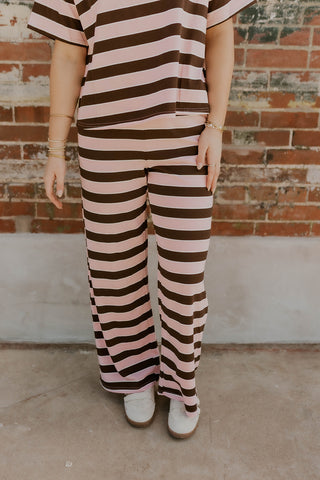 Cocoa Kiss Striped Pants