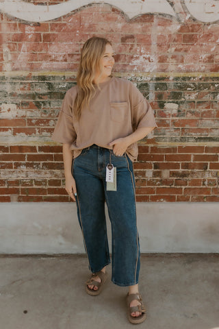 Easy Days Pocket Tee- Mocha