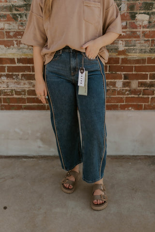 Double Take Barrel Jeans