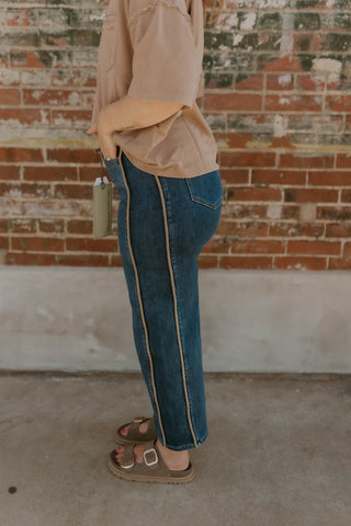 Double Take Barrel Jeans