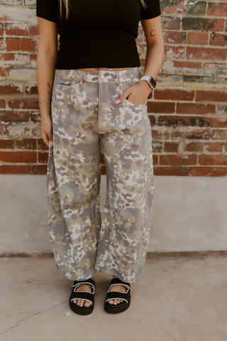 Camo Barrel Jeans