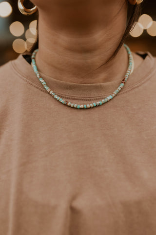 Beaded Layering Necklace- Earthy