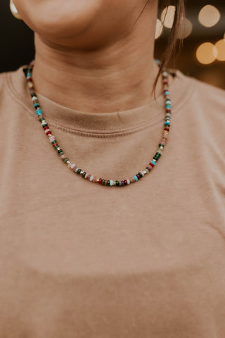 Beaded Layering Necklace- Multi