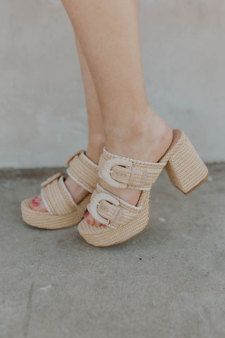 Rebekah Raffia Heel- MIA