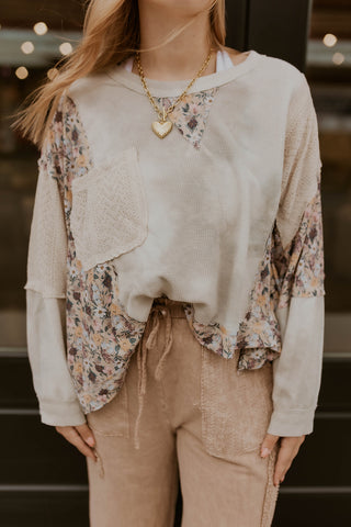 Patched With Florals Top