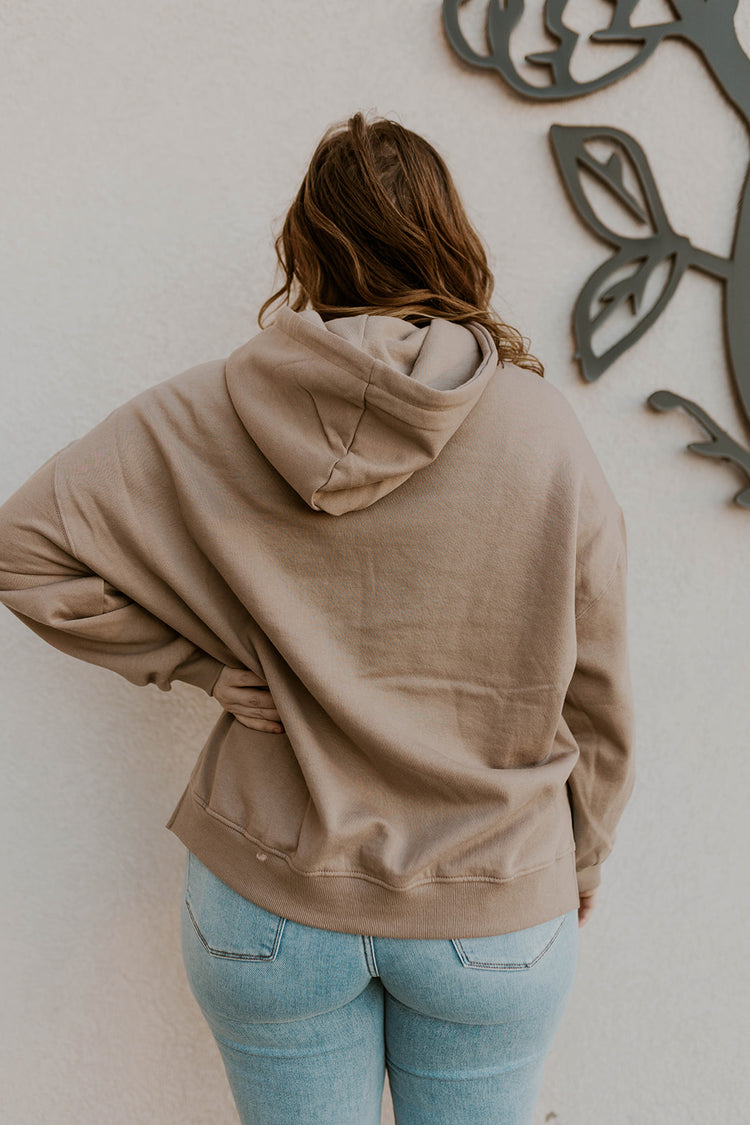 Simply Better Oversized Hoodie-Sand