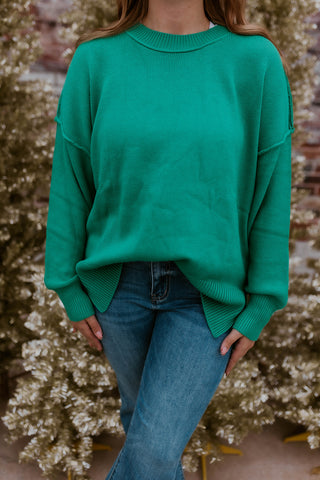 Kelly Green Oversized Sweater