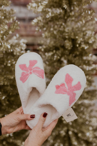 Ribbon Embroidered Slippers