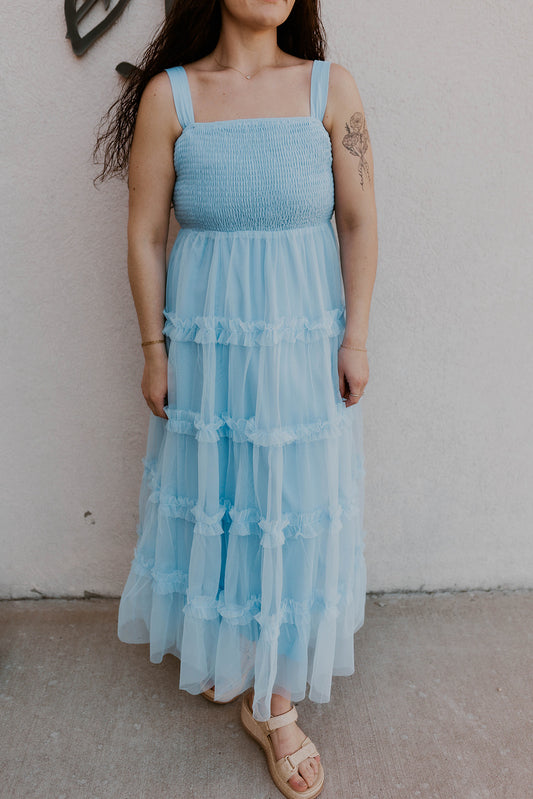 Baby Blues Tiered Dress
