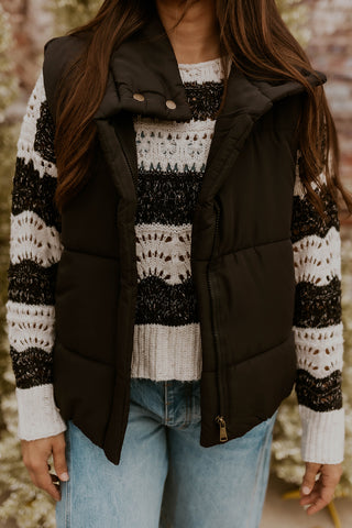 Striped Crochet Sweater