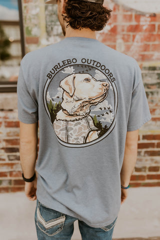 Burlebo Camo Hunting Dog Graphic Tee- Men's