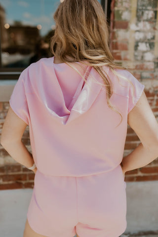 Poppin Off Pink Scuba Romper