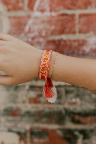 Kansas City Embroidered Bracelet