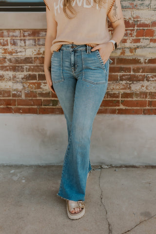 Happi Flare Jean- Hidden