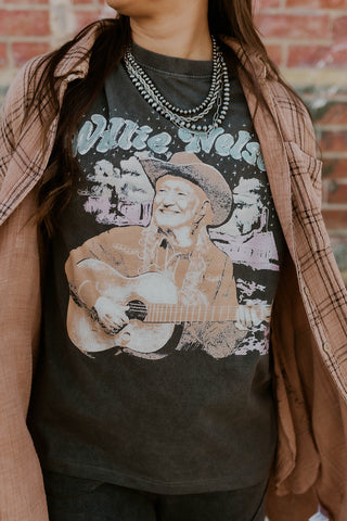 Willie Nelson Night Sky Graphic Tee