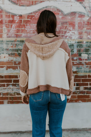 Pretty In Mocha Patched Jacket