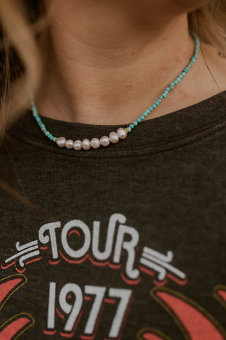 Corinne Turquoise Beaded Necklace
