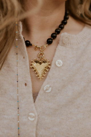 Lennon Gemstone Heart Necklace