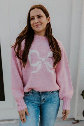 Just A Bow Girl Sweater