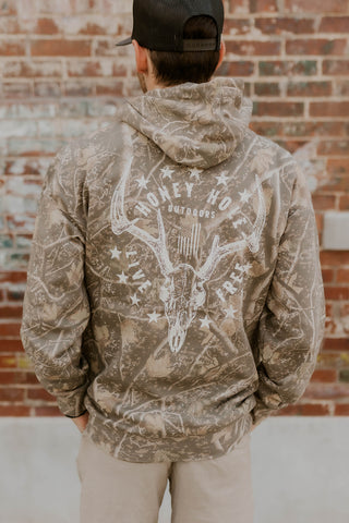 Men's Live Free Fleece Hoodie - Honey Hole Outdoors