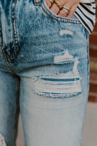 Vintage Stitch Barrel Jeans