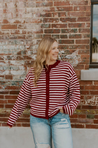 Color Mix Sweater- Pink